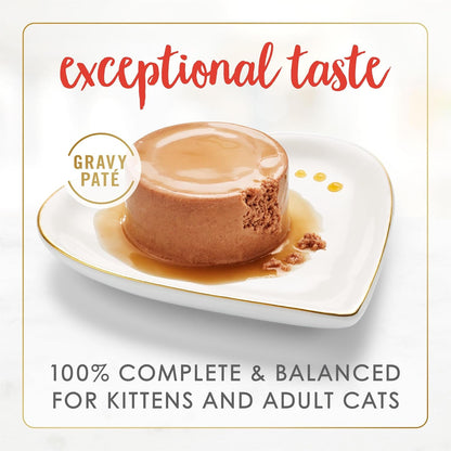 Purina Fancy Feast Gravy Lovers Beef Feast Pate in Wet Cat Food Gravy - (Pack of 24) 3 Oz. Cans2