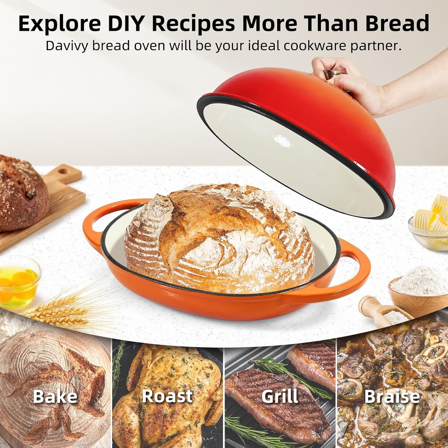 11-x-8-7-oval-bread-oven-with-domed-lid-enameled-oval-dutch-oven-pot-for-sourdough-bread-baking-6qt-non-stick-cast-iron-sourdough-pan-bread-cloche-with-lid-flame-orange