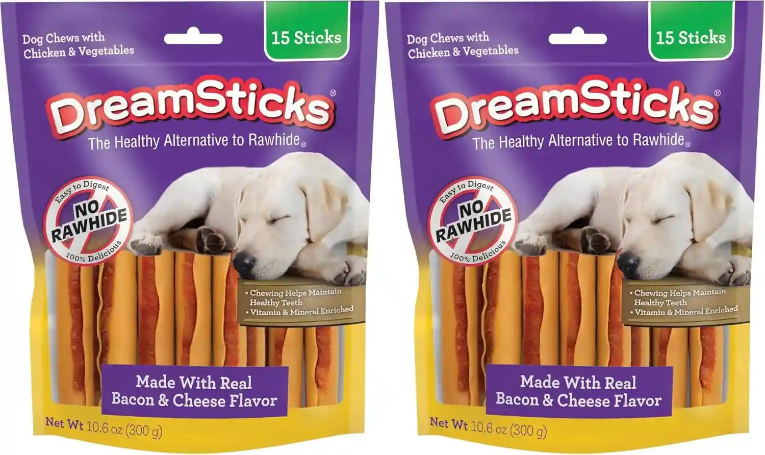 dreambone-chicken-wrapped-mini-stick-dog-treats-daily-rawhide-free-chew-digests-safely-and-completely-with-real-protein-chicken-and-veggies-15-count