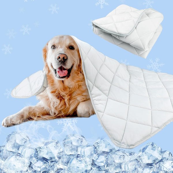 Dog Cooling Mat, Premium Lightweight Pet Cooling Blanket Bed Cover for Dogs, Cat, Puppies | Ice Silk Cooling Pad for Dogs Furniture Protector | Machine Washable Pet Blanket, 28''X40''9