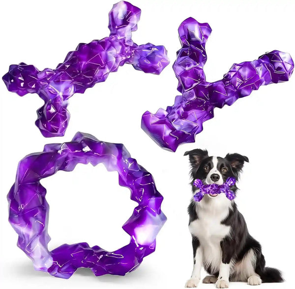 WOWBALA Dog Toys for Aggressive Chewers,Indestructible Dog Chew Toy | Tough Nylon, Not Easy to Bite Break, Long Lasting Fun, Teeth Cleaning for Medium & Large Dogs,2 Pack13
