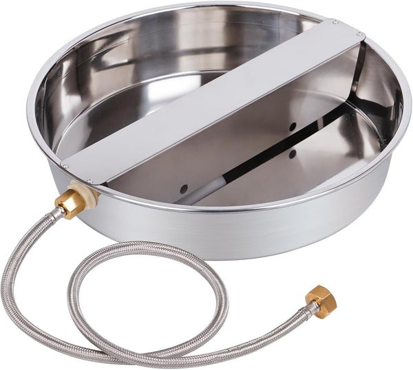 Automatic Dog Water Bowl Dispenser Large Breed Outdoor Stainless Steel Pet Waterer with Float Valve Auto Fill Dog Waterer for Large Dogs Cats Chicken Livestock1