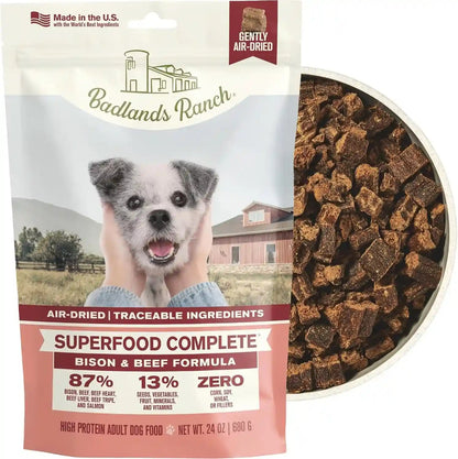 BADLANDS RANCH by Katherine Heigl – Superfood Complete Air-Dried Beef Dog Food – High Protein with Superfoods for Daily Wellness & Consistent Nutrition – 24 Oz17