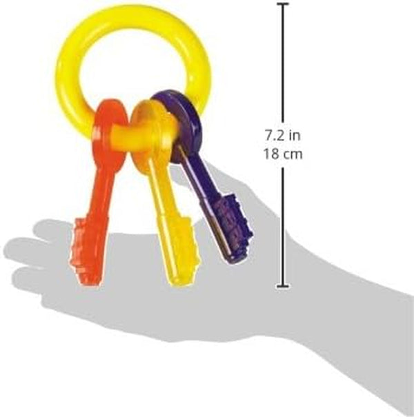 Nylabone Puppy Chew Teething Key Ring Dog Chew Toy, Bacon Flavor, Small | Medium Breeds, Soothing Teething Toys for Puppies, Puppy Enrichment, Freeze for Added Comfort, for Puppies up to 35 Lbs3