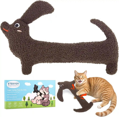 ETEKYER Catnip Cat Toys, 5 Pack, Plush Catnip Toys for Indoor Cats Kitten, Interactive Cat Nip Kitty Kicker Chew Safe Teeth Cleaning Toys, Fun Carrot Vegetable Shape8