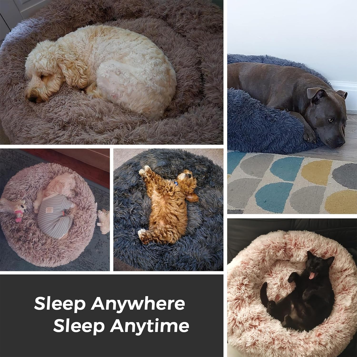 calming-round-dog-bed-cat-bed-for-indoor-cats-medium-size-washable-anti-slip-anti-anxiety-donut-dog-beds-for-small-dogs-cats-fluffy-plush-soft-dog-bed20-inch-light-grey