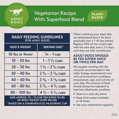 Natural Balance Limited Ingredient Adult Dry Dog Food with Vegan Plant Based Protein and Healthy Grains, Vegetarian Recipe, 24 Pound (Pack of 1)8