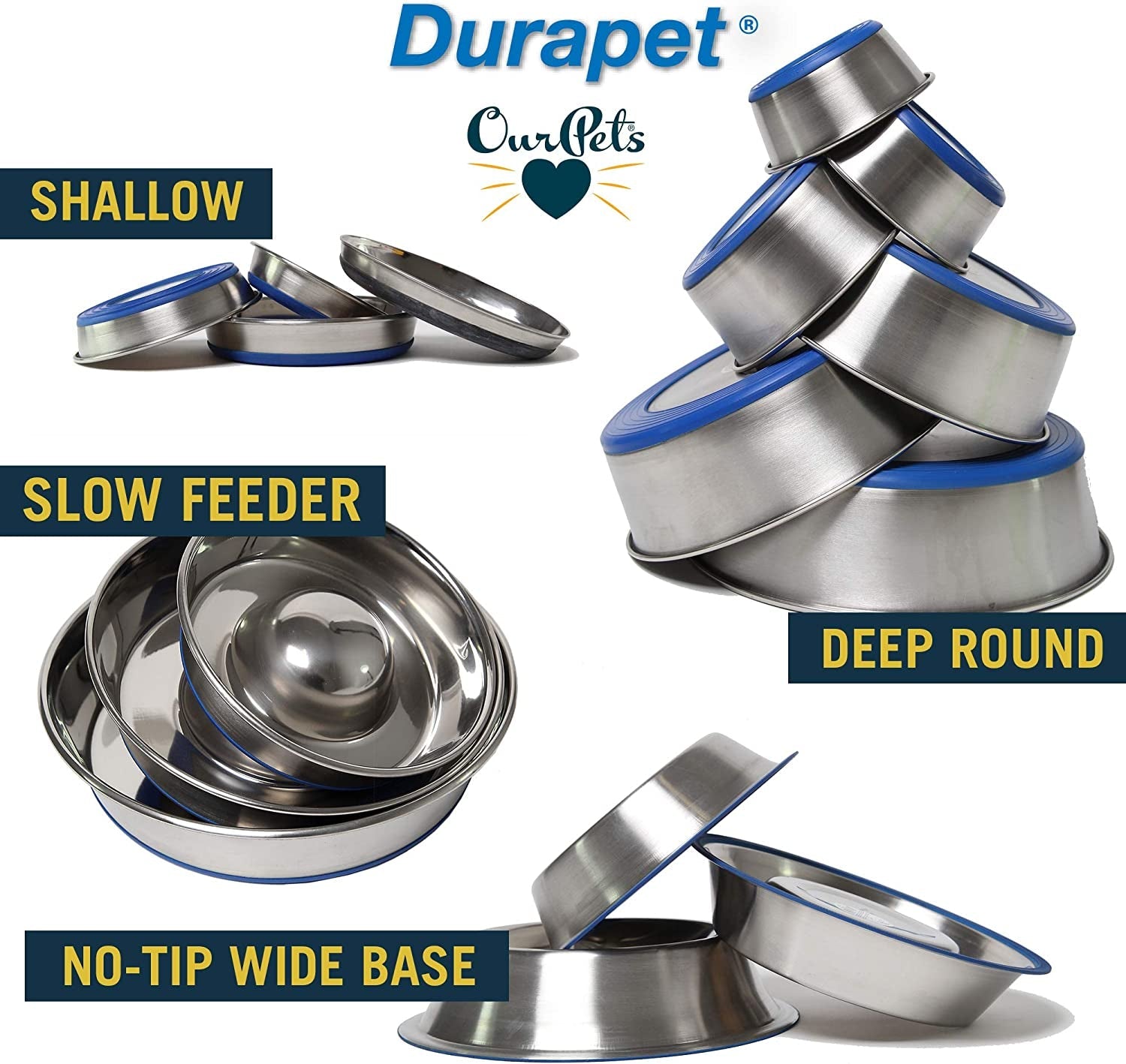 our-pets-durapet-stainless-steel-non-slip-cat-food-bowl-or-water-bowl-holds-up-to-1-cup-of-wet-or-dry-food-easy-to-clean-holds-wet-or-dry-meals-easy-to-rinse-clean-grippy-base-keeps-it-in-place-during-mealtime-durable-everyday-feeding-dish