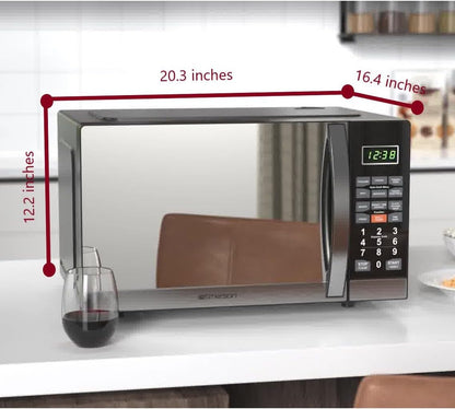 MWG1191SB 1.1 Cu. Ft. Microwave with Built-In Grill Function, 1100W Power, Stainless Steel, LED Timer Display, 11 Power Levels, 9 Preset Cooking Options, Removable Glass Turntable, Child Lock7