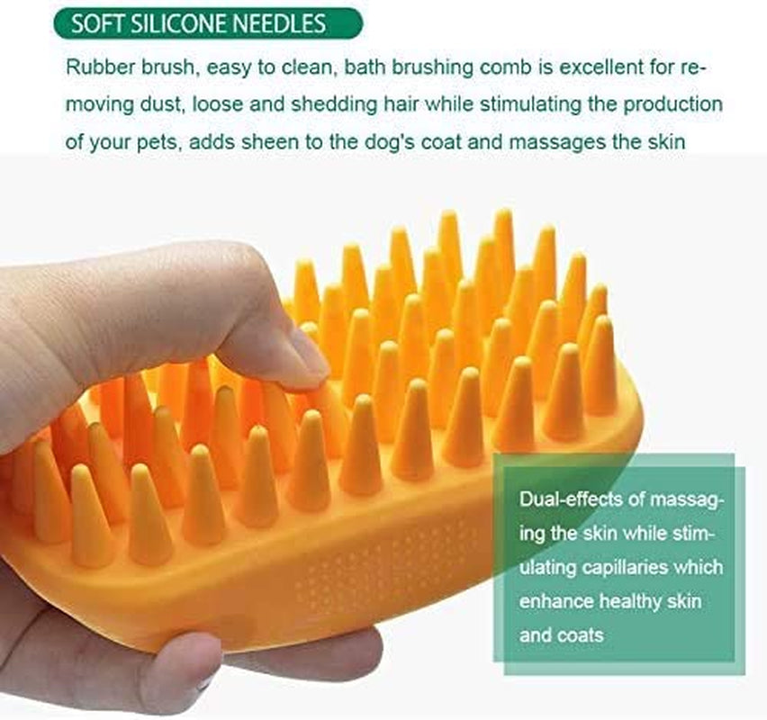 pet-silicone-shampoo-brush-for-long-short-hair-medium-large-pets-dogs-cats-shower-wash-curry-brush-dog-hair-products-accessories-dog-back-massage-for-long-short-hair-small-large-pets-dogsgreen