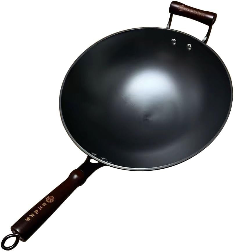 13-inch-black-cast-iron-wok-pan-round-bottom-with-wooden-handle-use-on-gas-stove-campfire-open-fire-stir-fry-physical-non-stick