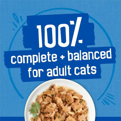Purina Friskies Wet Cat Food Variety Pack, Oceans of Delight Flaked and Prime Filets - (Pack of 40) 5.5 Oz. Cans6