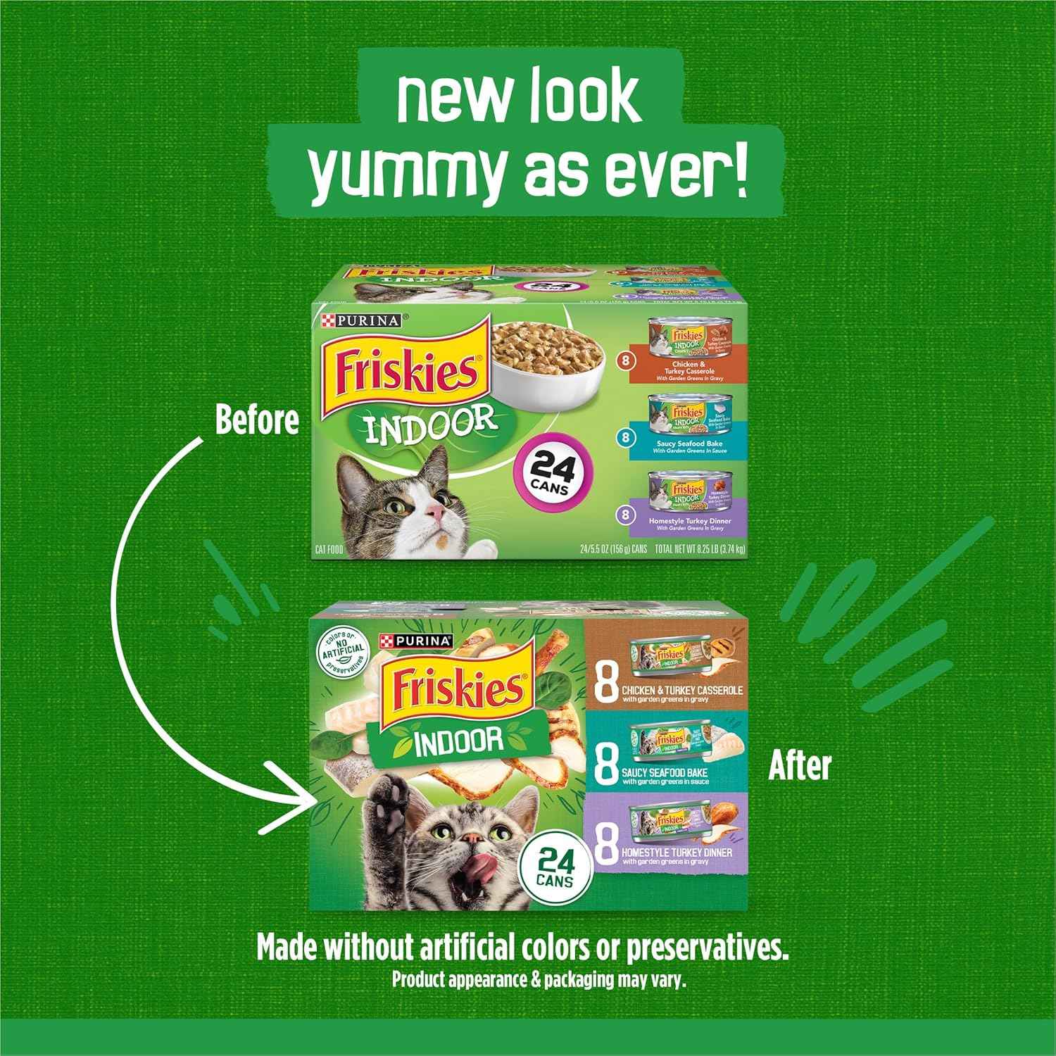 purina-friskies-indoor-cat-food-24ct-vp-chicken-and-turkey-casserole-saucy-seafood-bake-homestyle-turkey-dinner-pack-of-24-5-5-oz-cans
