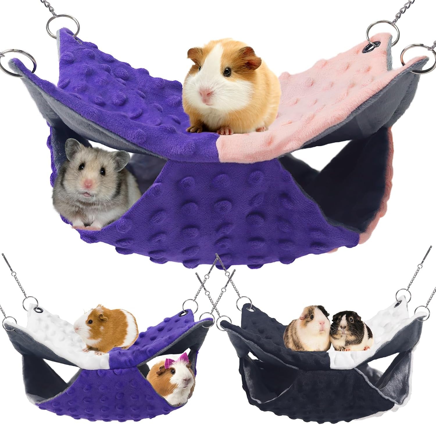 yedsintu-3-pcs-guinea-pig-hammock-rat-ferret-hanging-hammock-guinea-pig-accessories-for-small-animals-chinchilla-parrot-sugar-glider-ferret-hamster-squirrel-11-11
