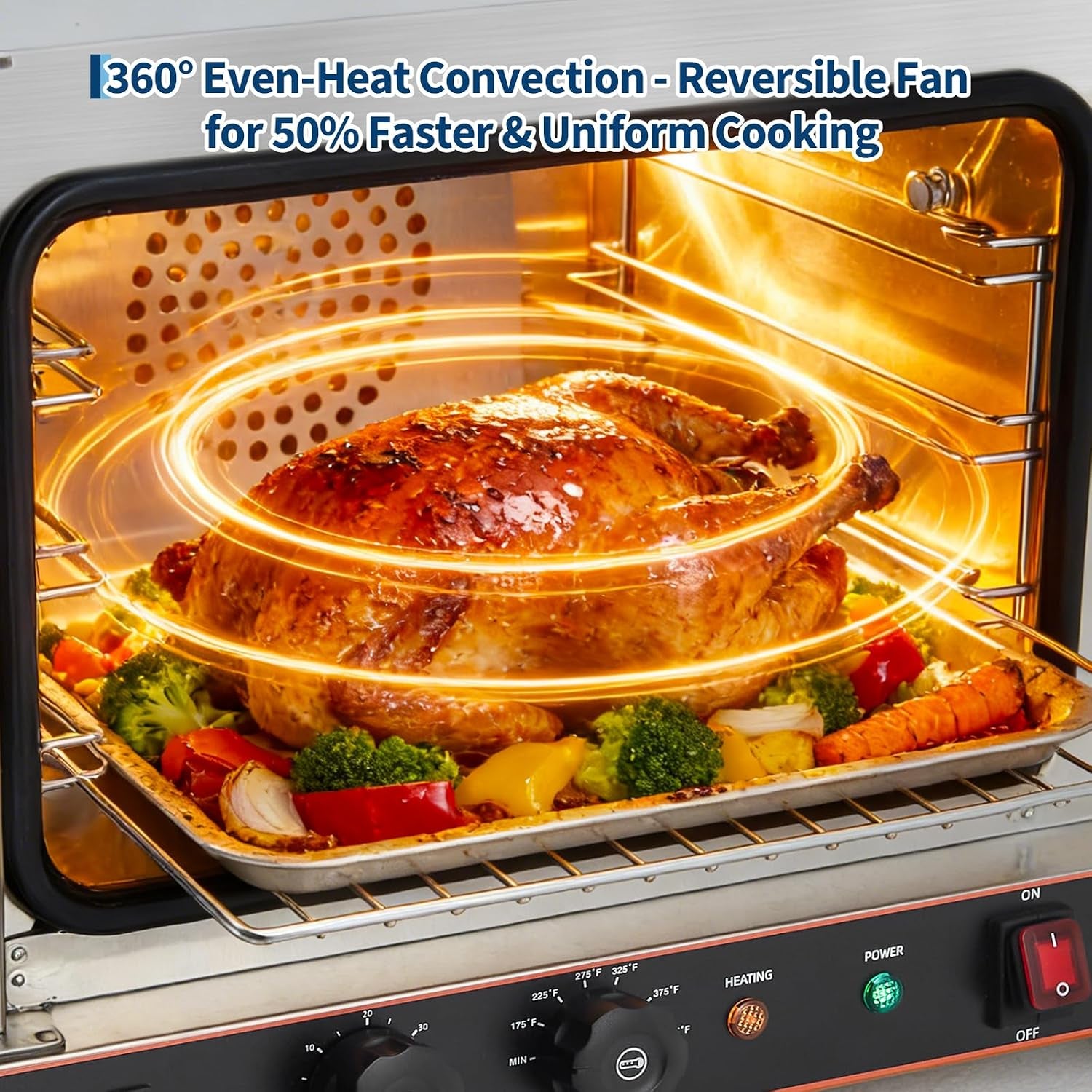 commercial-countertop-convection-oven-22l-20qt-3-tier-toaster-air-fryer-stainless-steel-baking-roaster-with-front-glass-door-1440w-30-c-300-c-trays-wire-racks-us-plug-1-5m-cord-ys-cco-120