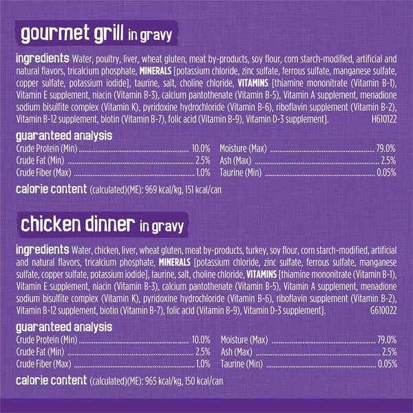 Purina Friskies Gravy Wet Cat Food Variety Pack, Meaty Bits - (Pack of 24) 5.5 Oz. Cans8