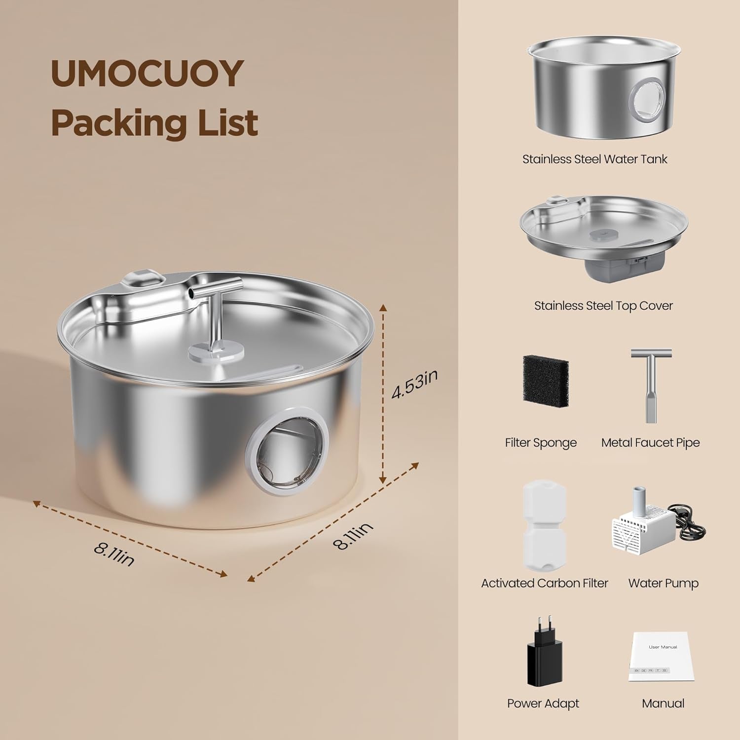 cat-water-fountain-stainless-steel-2-6l-cat-fountain-for-drinking-pet-water-fountain-for-cats-indoor-automatic-pet-water-dispenser-bowl-best-auto-feeding-supplies-gift-for-small-dog-large-kitty