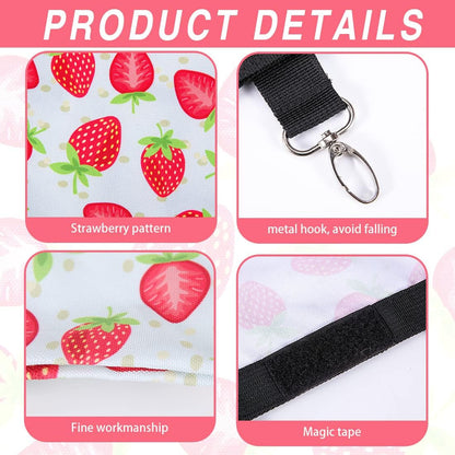 DZWLKJ Guinea Pig Hay Feeder, 2 Pack, 11 X 9 X 1 Inches, Rabbit Hay Feeder Bag, Stainless Steel, 600D Oxford, Watermelon and Strawberry3