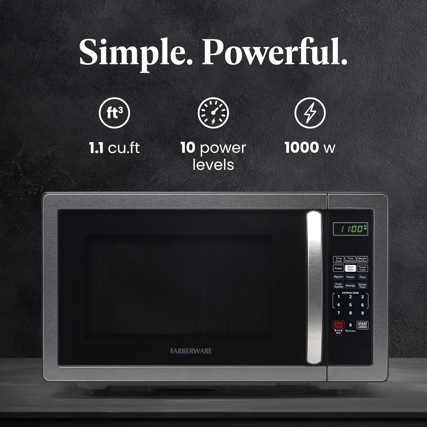 1-1-cu-ft-countertop-microwave-oven-1000-watts-power-auto-cook-settings-defrost-easy-clean-and-child-safety-lock-stainless