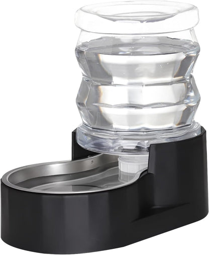 RIZZARI 8L Gravity Dog Water Dispenser: Stainless Steel Bowl Anti-Splash | Wide Mouth Easy Cleaning/ Dishwasher Safe/No Electricity Needed/ Filtered Fresh Water / Multi-Pet Homes30