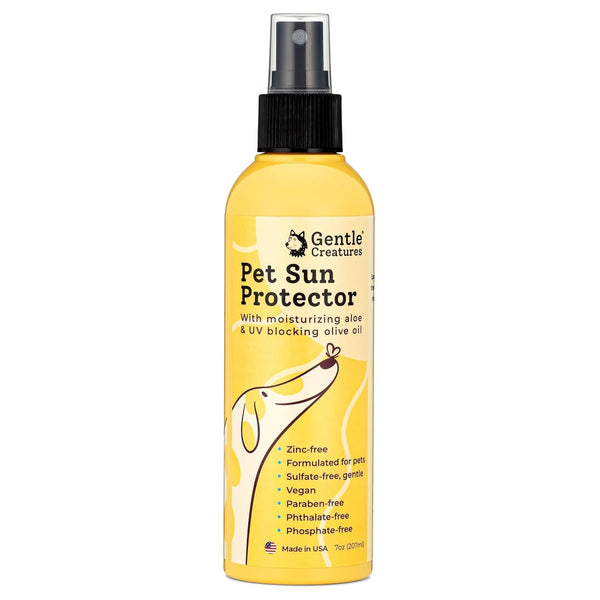 Gentle Creatures Pet Sun Protector - Dog Sunscreen SPF 30+ Eq - Skin Moisturizing Vitamin E, Olive Oil - No Zinc Oxide Safe for Dogs and Cats - Dog Beach, Camping Accessories, Sunscreen for White Dogs1