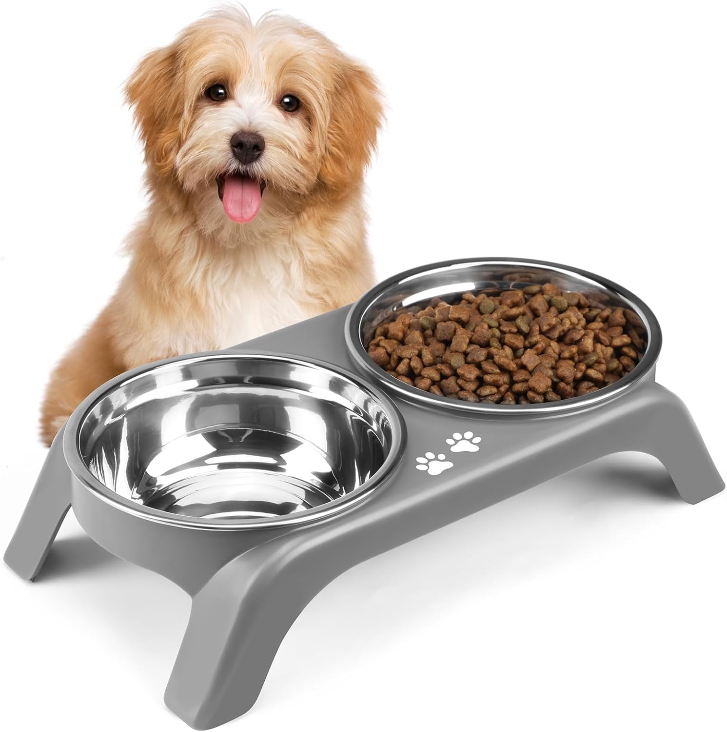 comesoon-elevated-dog-bowls-for-small-medium-dogs-3-height-adjustable-raised-stand-with-2-thick-6-stainless-steel-food-bowls-non-slip-feeder-adjusts-to-2-75-6-7-5-black