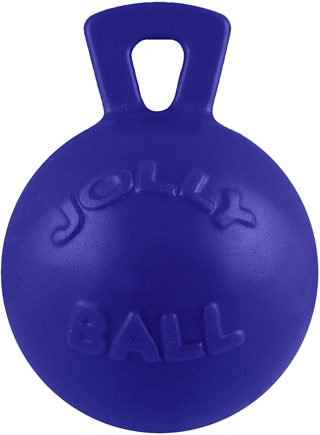 jolly-pets-tug-n-toss-heavy-duty-dog-toy-ball-with-handle-8-inches-large-red-408-rd