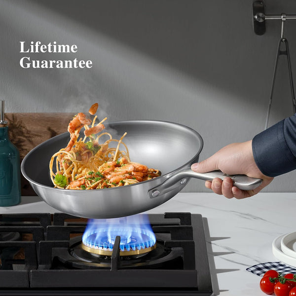 13 in Titanium Wok with Lid – Nonstick Wok & Stir-Fry Pan, All Stovetops & Induction Safe, Oven & Dishwasher Safe, Non-Toxic, No Coating – Durable Titanium Cookware, Frying Pan & Pot4