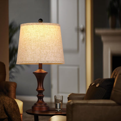Retro Table Lamps Set of 2 Nightstand Lamp for Bedroom Vintage Rustic Table Lamps for Living Room Traditional Nightstand Bedside Lamps Bulb NOT Included2