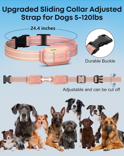 Dog Shock Collar with Remote, 4200FT Range, Fits 5-120 Lbs Dogs | Pink Training Collar with IPX8 Waterproof, 4 Adjustable Modes, Security Lock, Rechargeable for Small,Medium and Large Dogs5