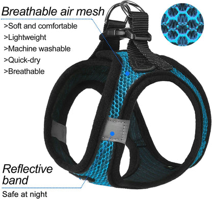 Dog Harness Step-In Breathable Puppy Cat Dog Vest Harnesses for Small Medium Dogs2