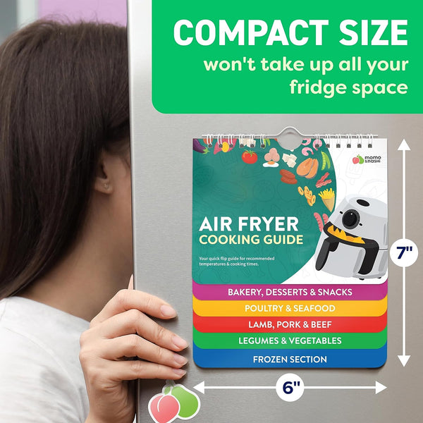 Air Fryer Cheat Sheet Magnets Booklet - Air Fryer Cookbook for Beginners - Air Fryer Liners - Air Fryers Kitchen Gifts Gadgets 2026 - Air Fryer Accessories Cook Books Kitchen+Gadgets Cooking Guide4