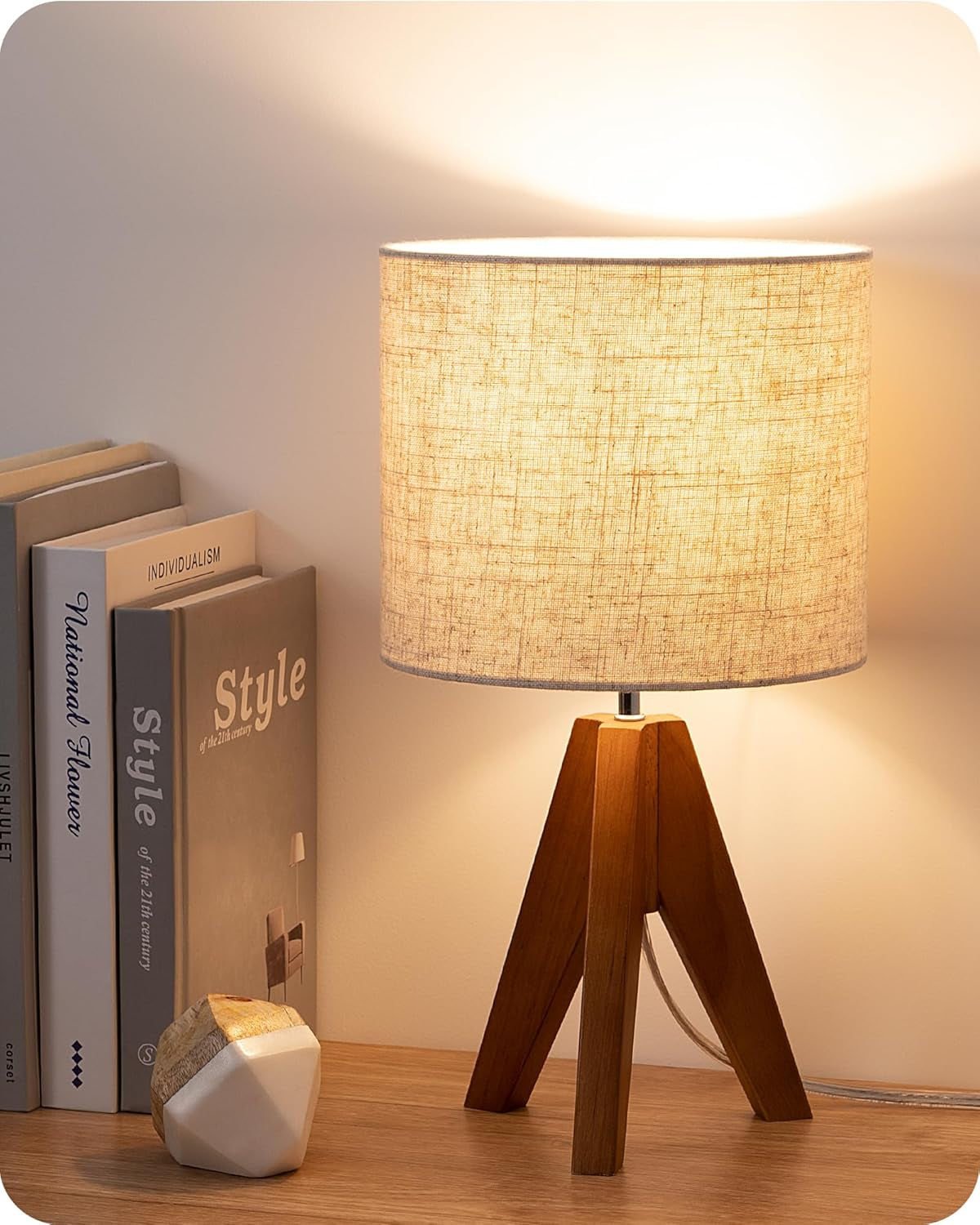 tripod-table-lamp-small-cute-bedside-lamp-14-2-inch-e26-base-light-brown-wooden-base-linen-beige-lampshade-nightstand-lamp-for-nursery-bedroom-kid-room-living-room