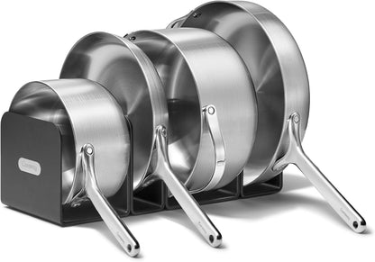 Caraway 12-Piece Stainless Steel Cookware Set | 5-Ply Stainless Steel Pots and Pans Set, Fry, Sauce, Sauté Pan, Dutch Oven, and Space-Saving Storage, Non-Toxic1