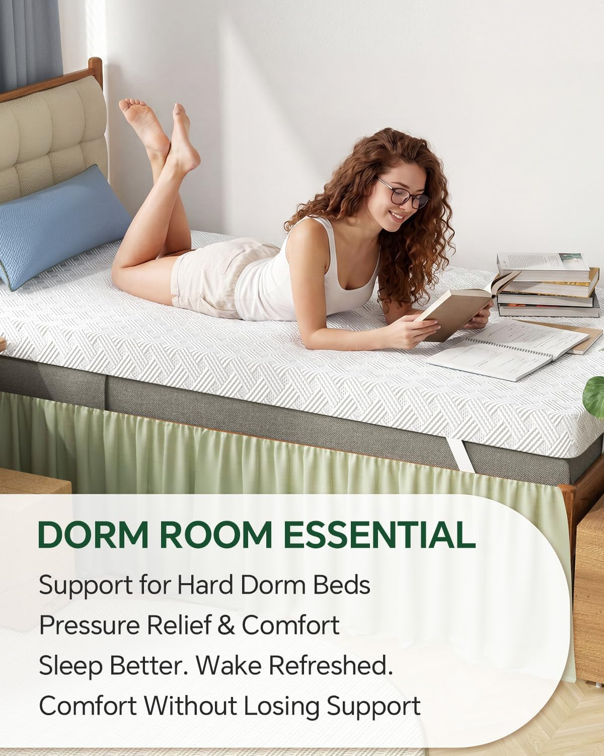 college-dorm-room-essential-twin-xl-memory-foam-mattress-topper-pad-3-inch-memory-foam-mattress-pad-firm-support-for-hard-dorm-beds-pressure-relief-dualside-spinal-align-nonslip-removable