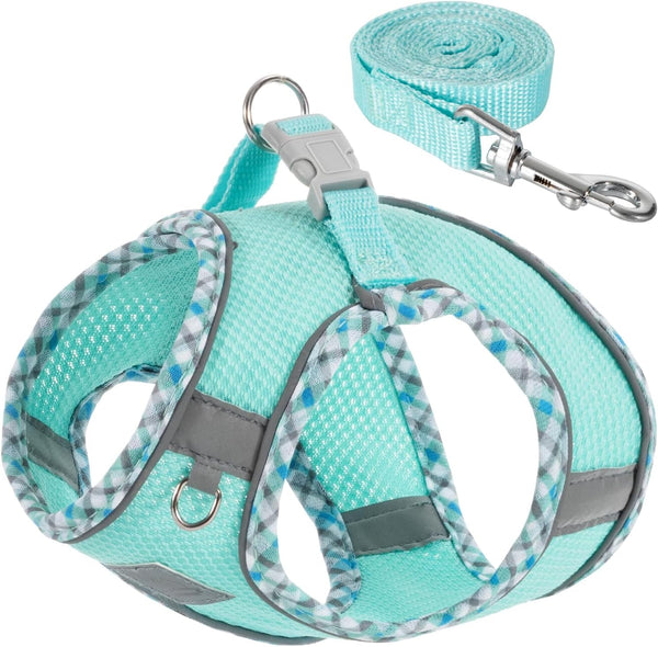 Dog Harness & Leash Set - No Pull Soft Breathable Small Dog Harness, Adjustable Reflective Step-In Vest for Puppy, Kitten, Cats9
