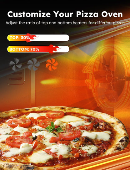 Bravo Pro Smart Toaster Oven Countertop, True Air Fryer Combo | Improved Convection, 35% Crispier, 112 Presets, Customizable Pizza Zones, Integrated Probe, PFAS Free, 30QT, Stainless Steel3
