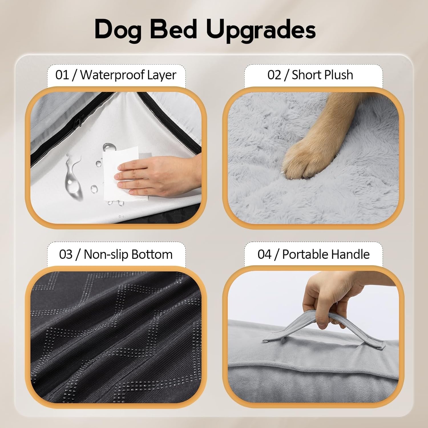 mekiy-orthopedic-waterproof-dog-bed-with-sides-for-extra-large-sizes-dogs-egg-crate-foam-waterproof-liner-anti-slip-bottom-space-saving-perfect-for-corners-and-sofa-edges-40-x-40-inch