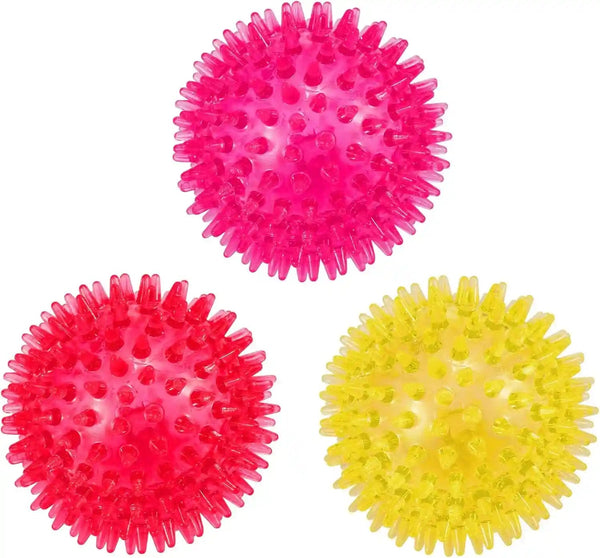 Petizer 6 Pack 2.5” Squeaky Dog Toy Balls, Floating Dogs Pool Balls, Spiky Dog Balls, Durable Interactive Fetch Toys for Puppy, Dog Chew Toys for Teething (2.5", Small Dog)13