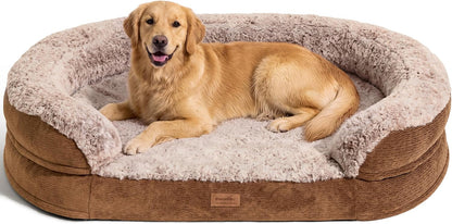 FUKUMARU Large Thickened Dog Couch Bed, Orthopedic, Waterproof & Washable | Heavy Duty Dog Sofa with 4" Extra-Thick Egg-Crate Foam, Relieves Joint Pressure, Fully Removable, Fits Medium to Large Dogs10