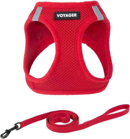 Voyager Step-In Pet Harness - All Weather Mesh, Adjustable Step in Harness for Cats and Dogs by Best Pet Supplies - 307 Set Moss Green, M12