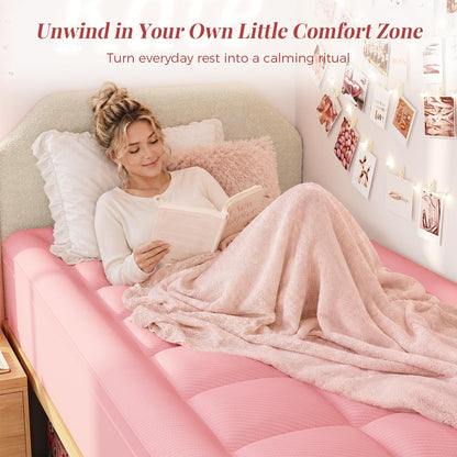 Twin XL College Dorm Essentials 3 Inch Memory Foam Mattress Topper | Dual Layer Design, 2 Inch Cooling Gel Foam and 1 Inch Soft Pillow Top Bed Pad, Back to School, Comfortable Support7