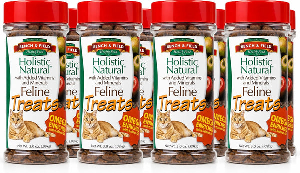 Bench & Field Holistic Natural Healthy Kitty Cat Treats | Crunchy Fish-Shaped Bites | Delicious Seafood Flavored Snack, 3-Ounce (Pack of 3 Bottles)13