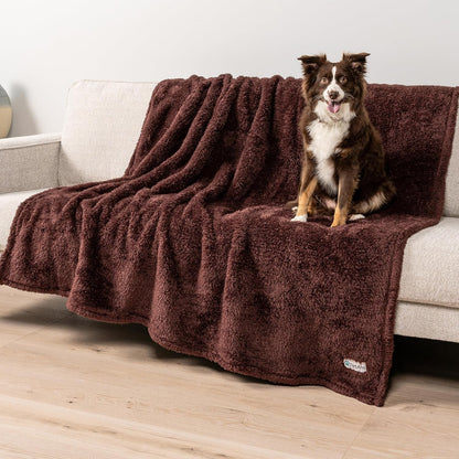 Petami Fluffy Waterproof Dog Blanket for Couch and Bed, Reversible Sherpa Pet Throw, Pee Proof Furniture Protector Sofa Cover, Washable Cat Blanket for Small Medium Dogs and Cats (Pink Blush, 24X32)27