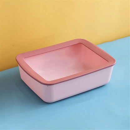 Dog Potty Training Toilet ﻿ Cat Litter Tray Semi-Enclosed Box Splashproof Large Kitten Poop Open Sand Table Toilet Kitty Supplies Are Available in Four Colors(A)10