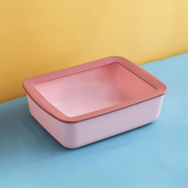 Dog Potty Training Toilet ﻿ Cat Litter Tray Semi-Enclosed Box Splashproof Large Kitten Poop Open Sand Table Toilet Kitty Supplies Are Available in Four Colors(A)10