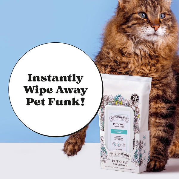 Poo-Pourri Pawsitively Fresh Deodorizing Pet Wipes – Quick Cleaning Wipes for Dogs & Cats – Plant Based Ingredients – Vet Recommended – Cleaner Odor Remover Wipes for Paw, Fur & Skin Soothing3