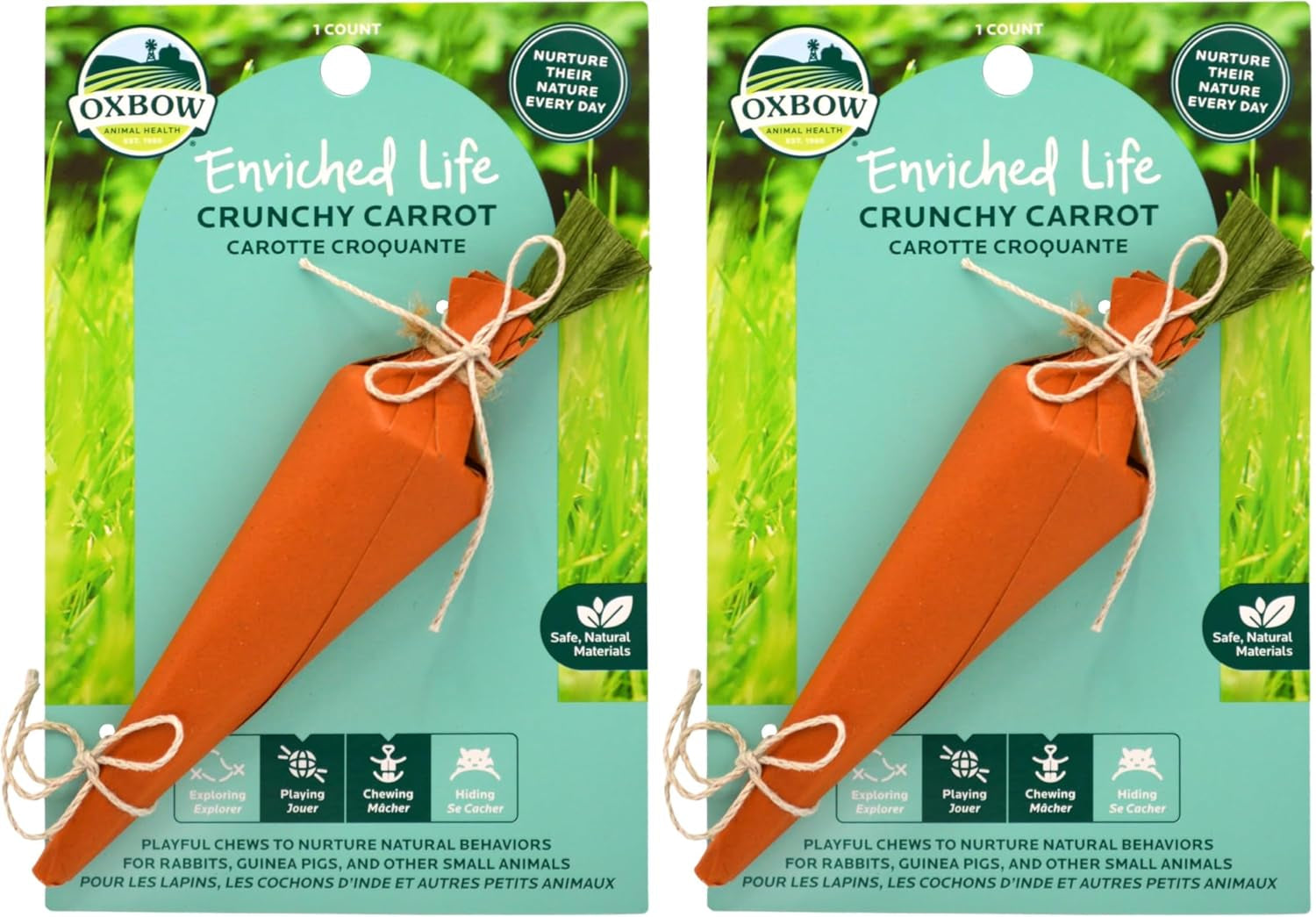 oxbow-crunchy-carrot-rabbit-guinea-pig-toy-bunny-enrichment-chew-toy-oxbow-enriched-life-rabbit-chew-toys-guinea-pig-enrichment-guinea-pig-chew-toys-rabbit-enrichment-natural-materials