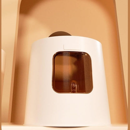Pet Supplies, Large Hooded Cat Litter Box with Lid,Anti Splash & Easy Clean Tray(Brown)5