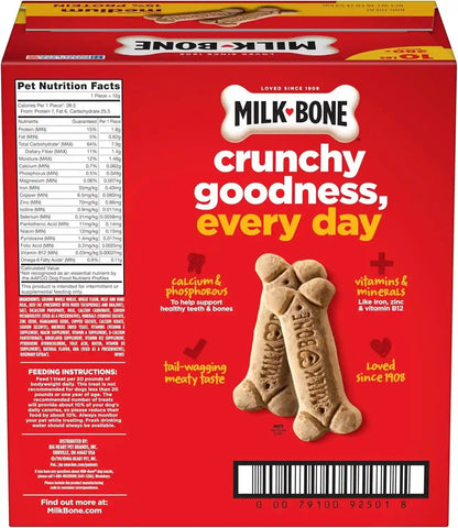 Milk-Bone Original Medium Dog Biscuits, 10 Lb Box | 280+ Treats, Classic Meaty Taste, Crunchy Dog Treats for Dogs 20-50Lbs, 15% Protein, 12 Vitamins & Minerals, Made in the USA9